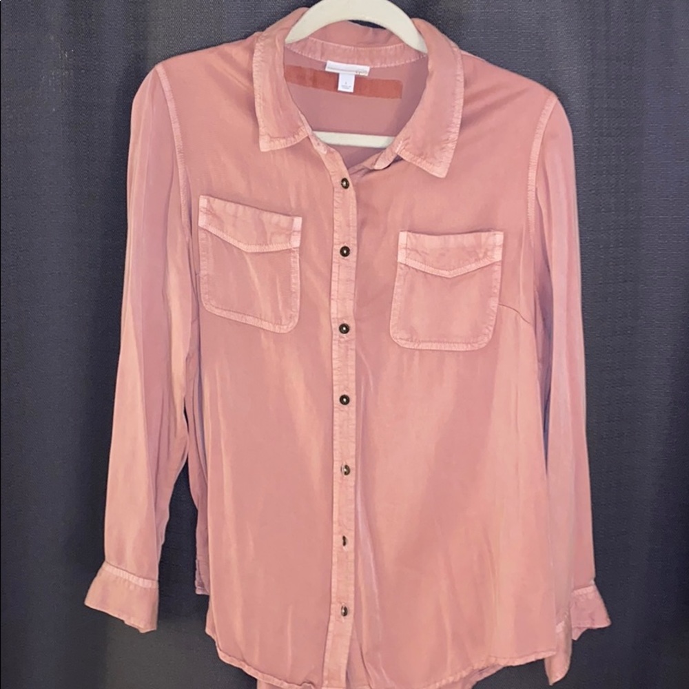 Denim Button down top